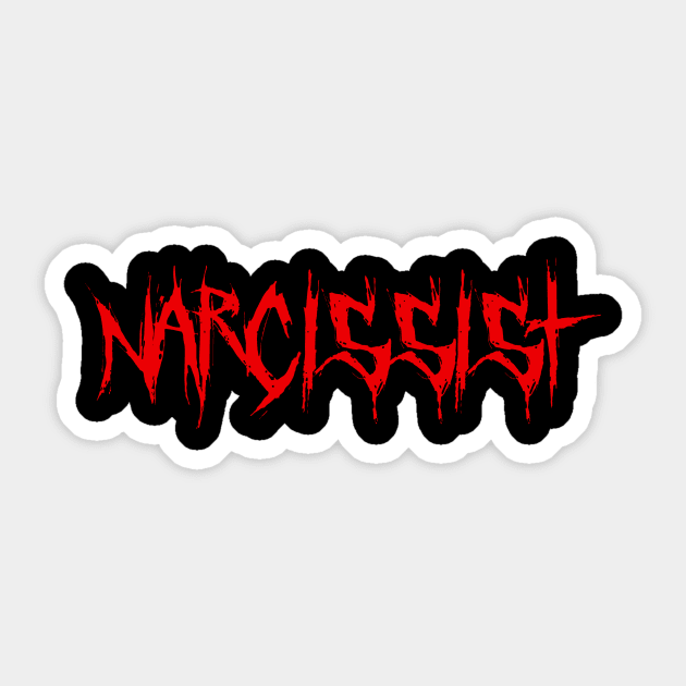 Whorus Narcissist font Sticker by tharealmdc